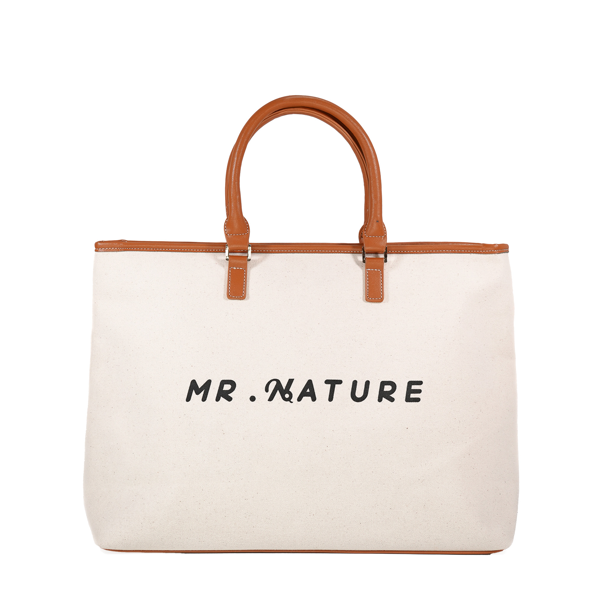 Mr.Nature 經典皮革手提托特包