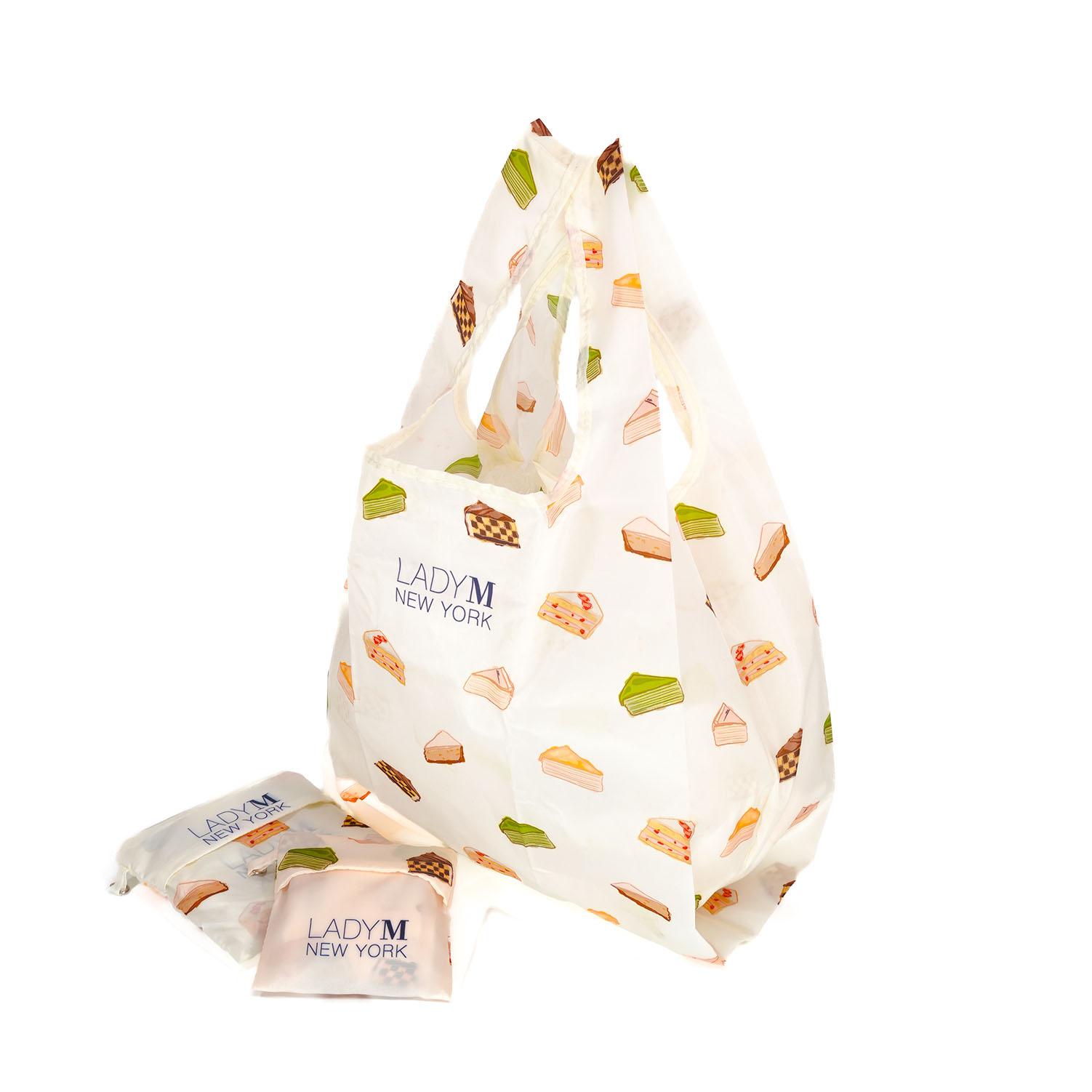LADY M 蛋糕插畫折疊袋