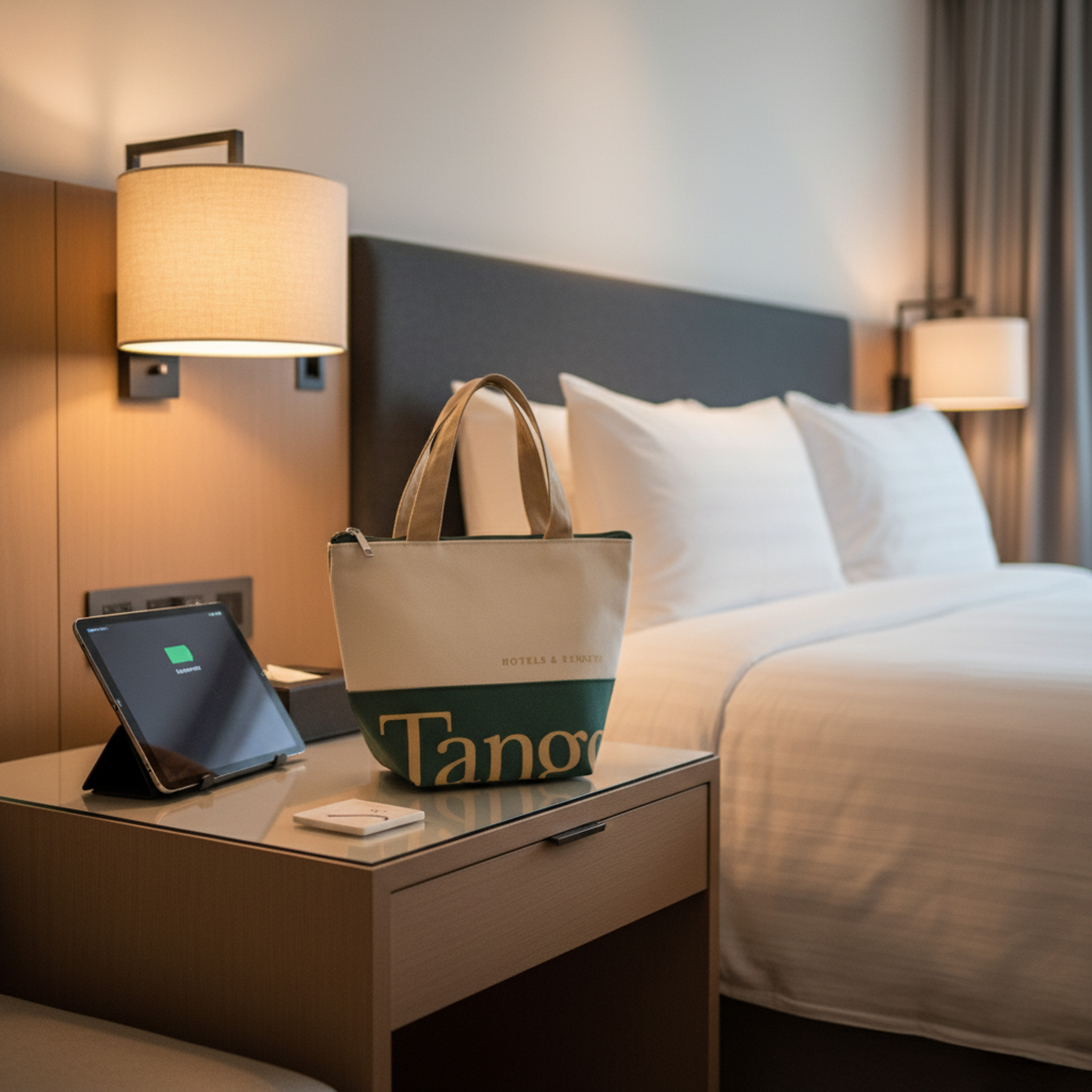 Tango 典雅綠白拼接保冷提袋