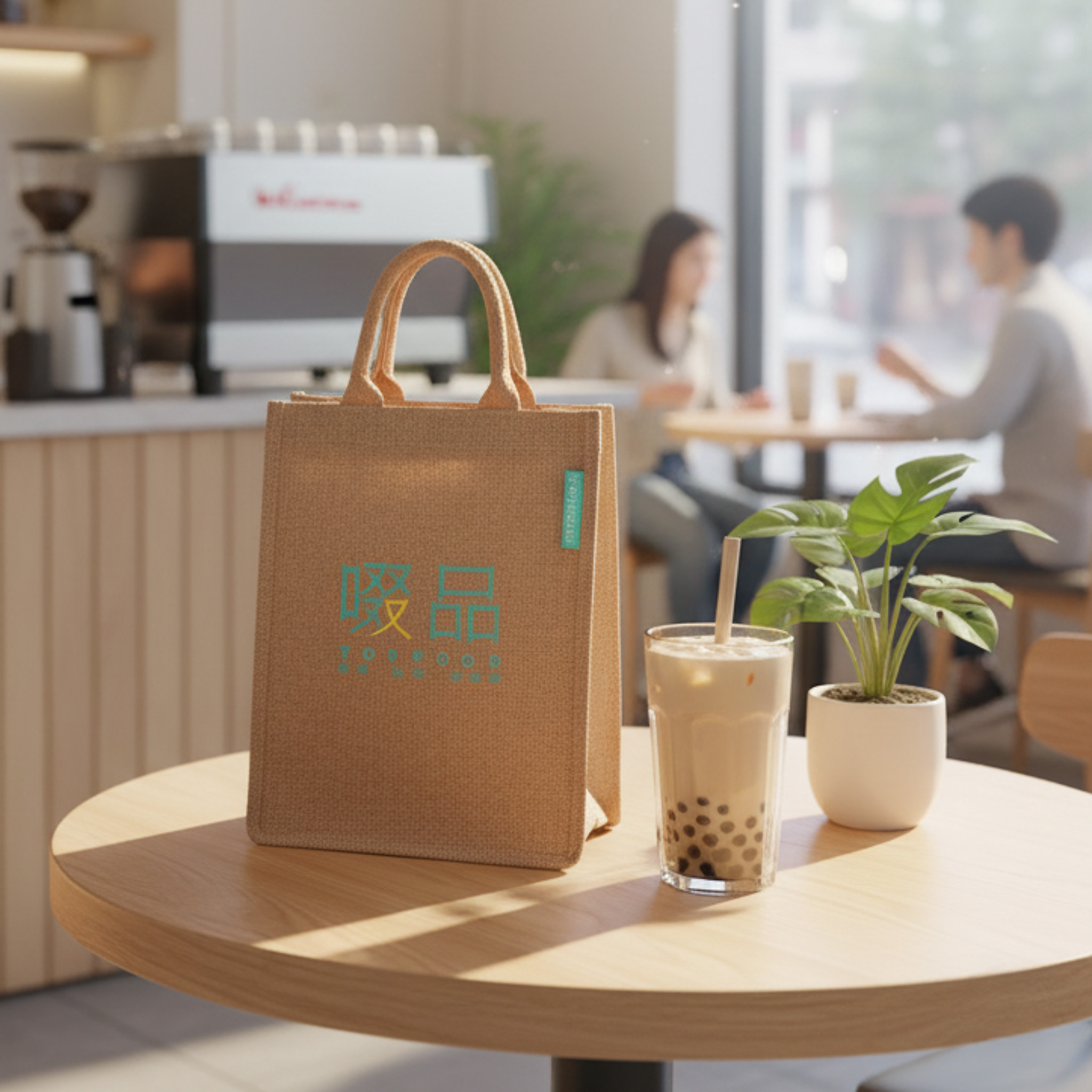 天然麻布手提袋