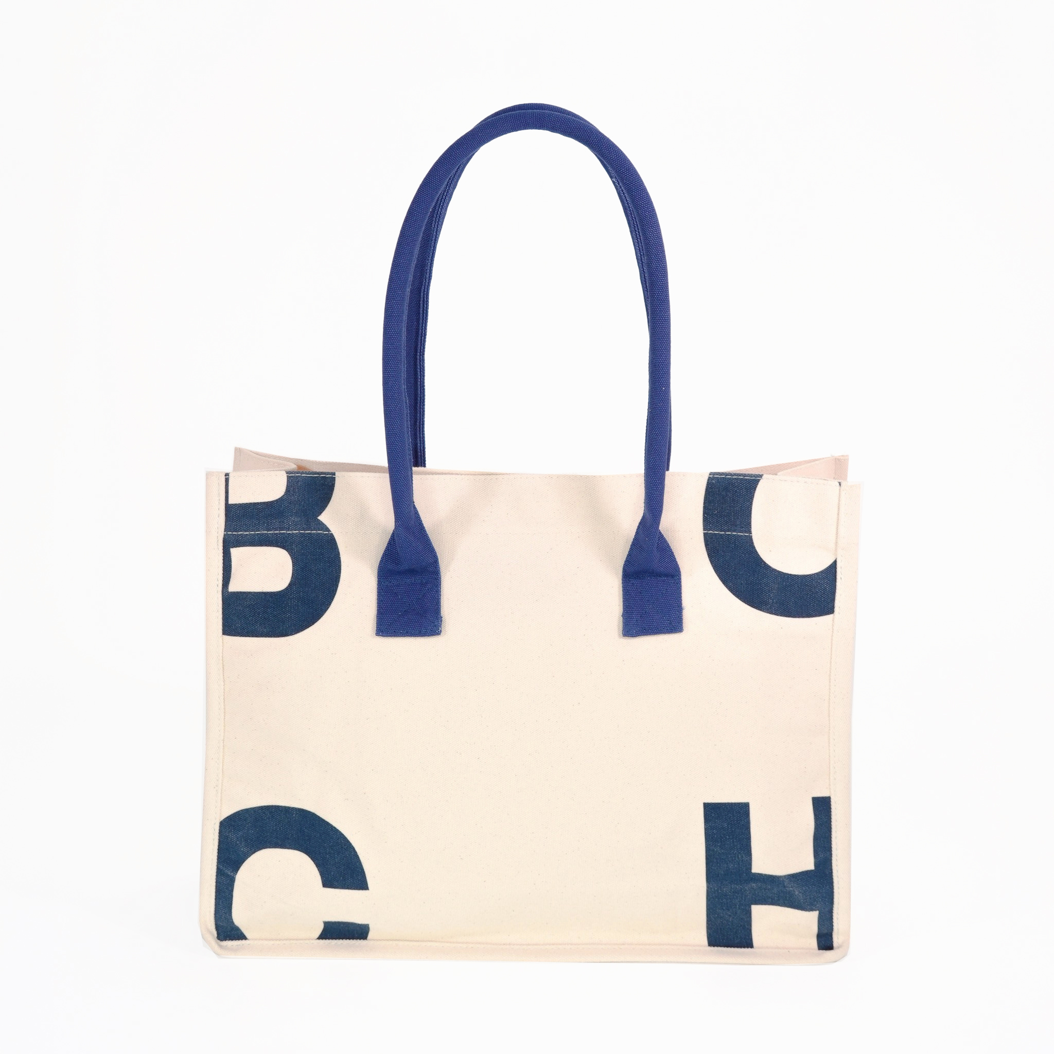 字母印花帆布提袋