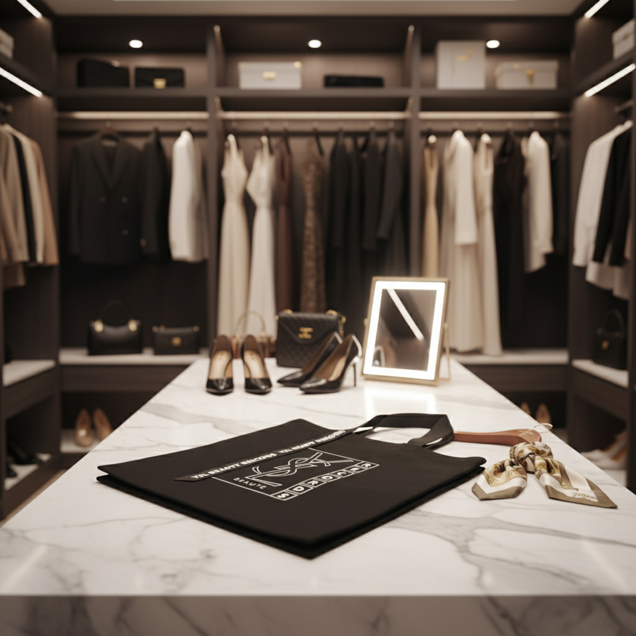 YSL BEAUTY RECORDS 黑色帆布袋