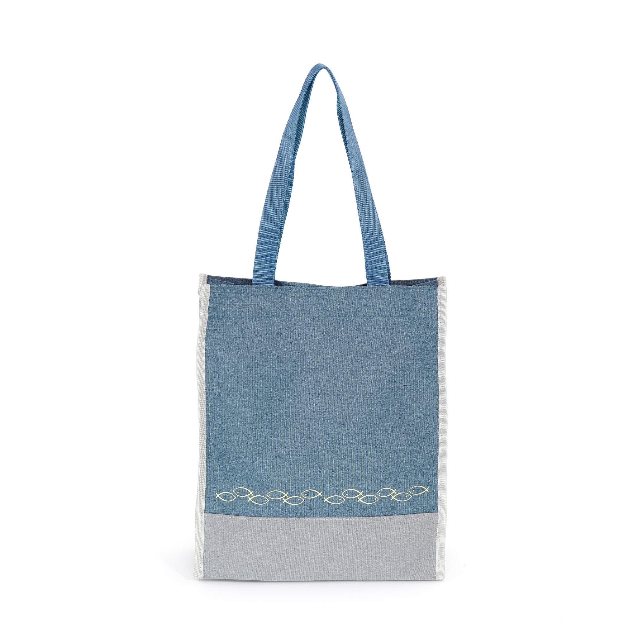 雙色拼接立體提袋