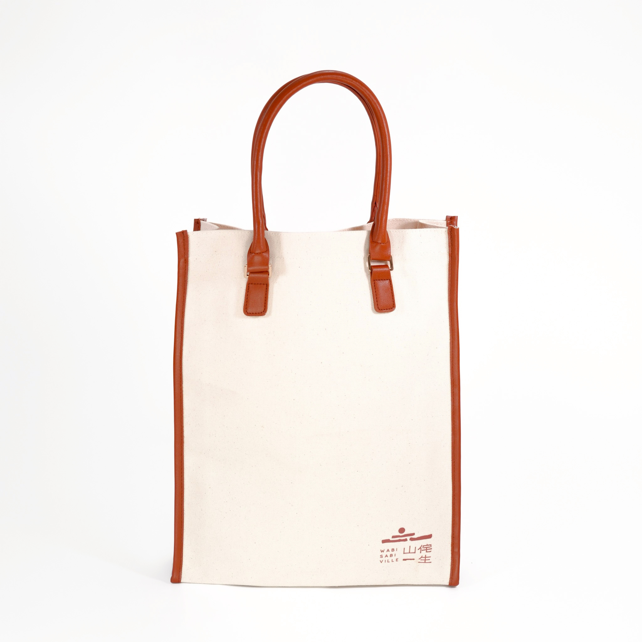 三宅一生 皮革手提帆布袋