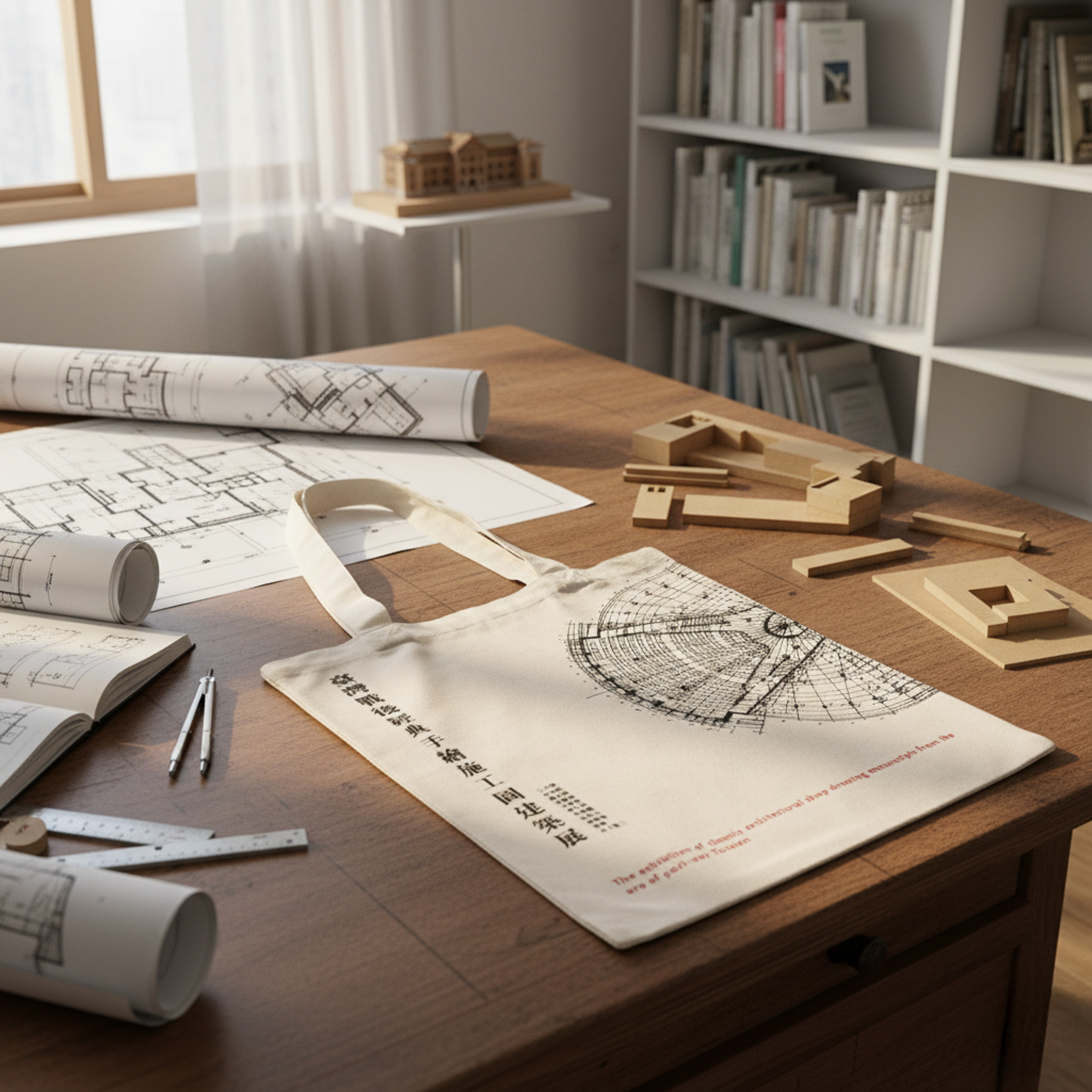 建築手繪展紀念-帆布袋