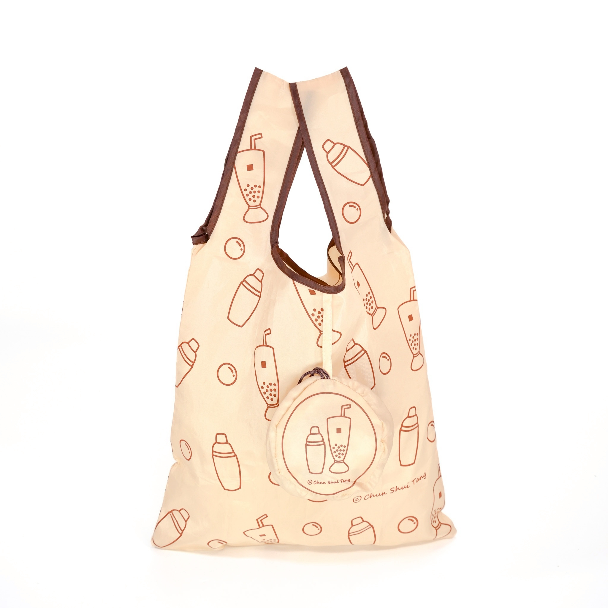 珍珠奶茶-摺疊購物袋