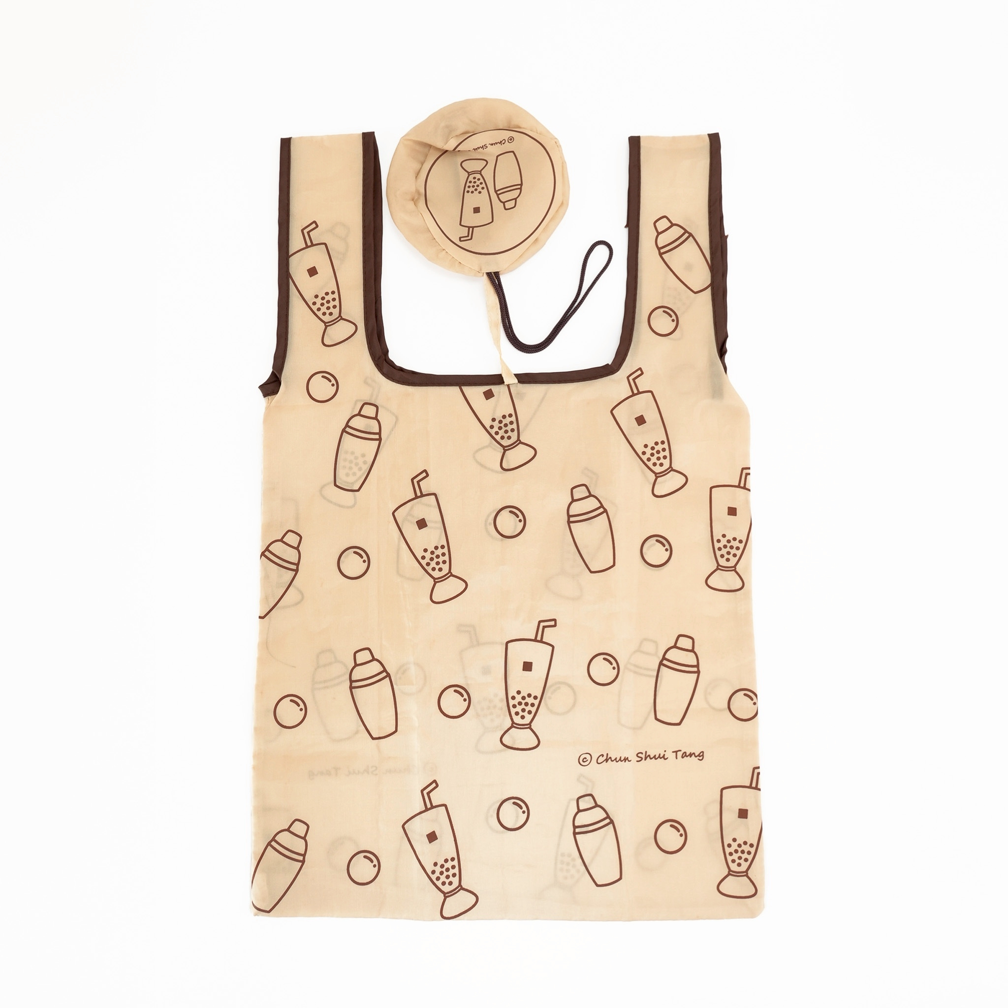 珍珠奶茶-摺疊購物袋