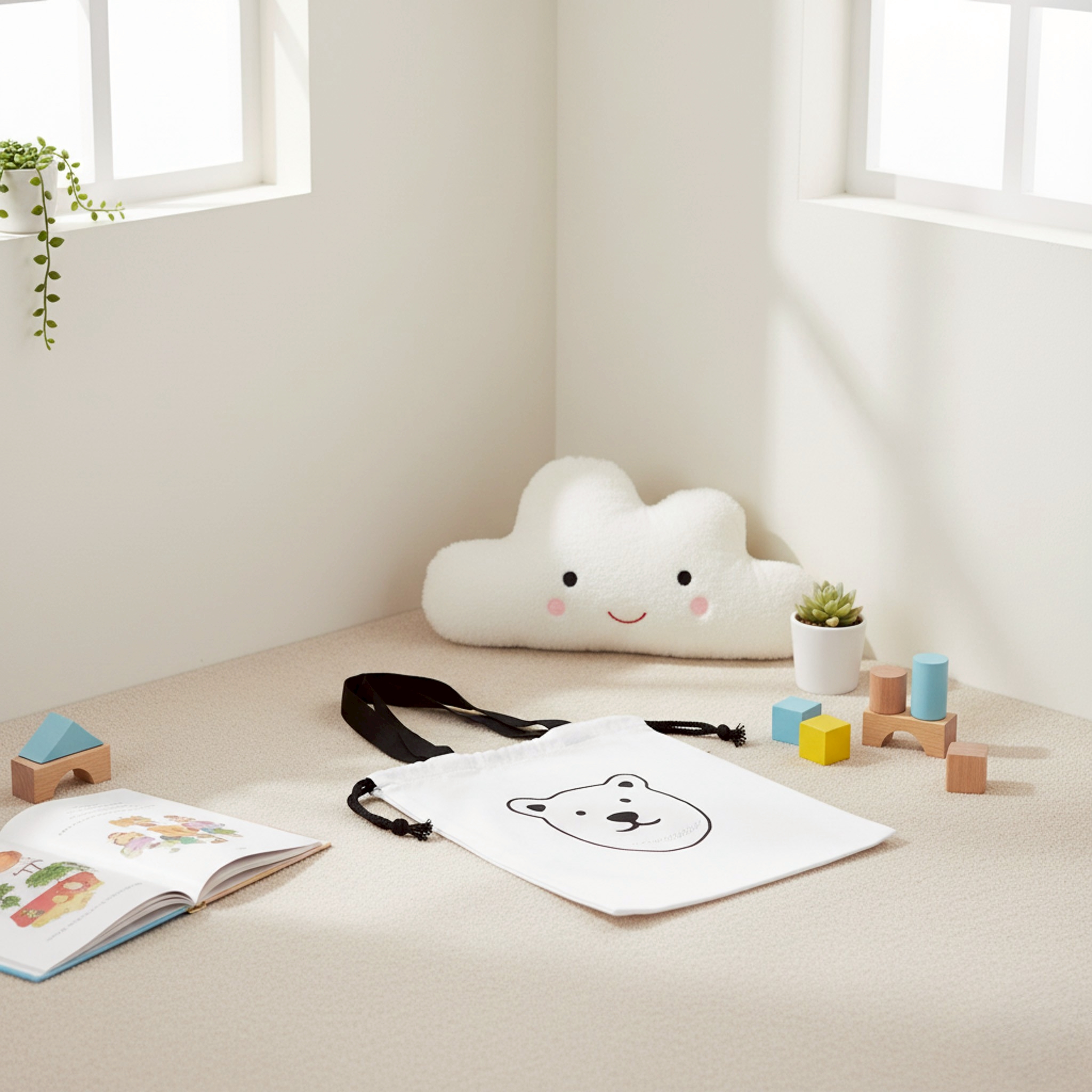 北極熊-束口小提袋